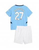 Manchester City Matheus Nunes #27 Domácí dres pro děti 2024-25 Krátký Rukáv (+ trenýrky)